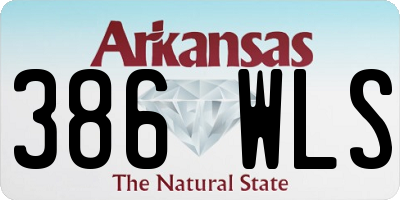 AR license plate 386WLS