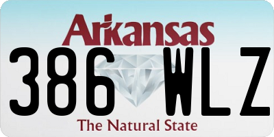 AR license plate 386WLZ