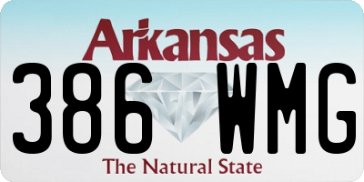 AR license plate 386WMG