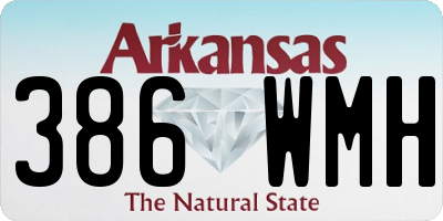 AR license plate 386WMH