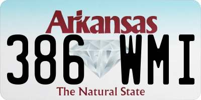 AR license plate 386WMI