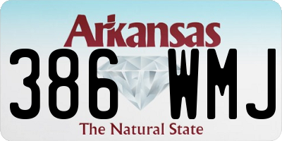 AR license plate 386WMJ