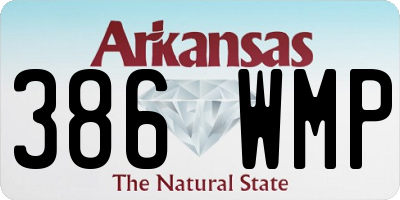 AR license plate 386WMP