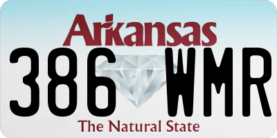 AR license plate 386WMR