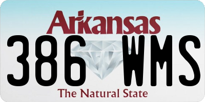 AR license plate 386WMS