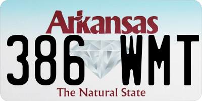 AR license plate 386WMT