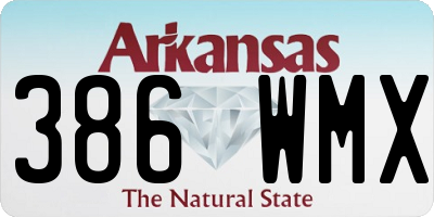 AR license plate 386WMX