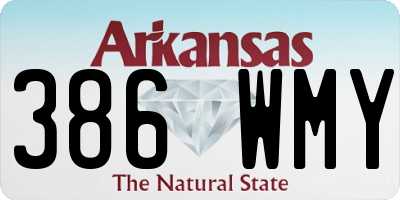 AR license plate 386WMY