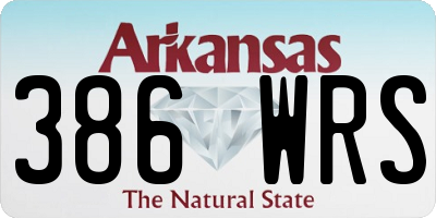 AR license plate 386WRS
