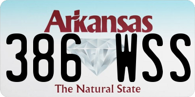 AR license plate 386WSS