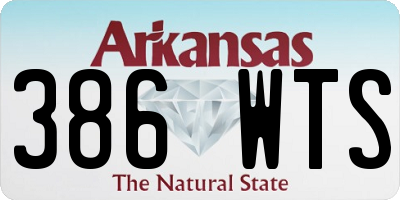 AR license plate 386WTS