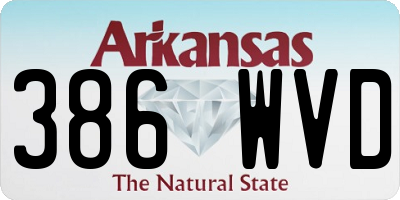 AR license plate 386WVD