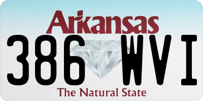 AR license plate 386WVI