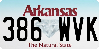 AR license plate 386WVK