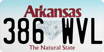 AR license plate 386WVL