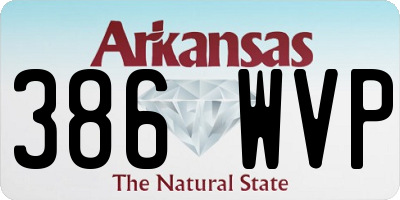 AR license plate 386WVP