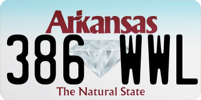 AR license plate 386WWL