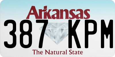 AR license plate 387KPM