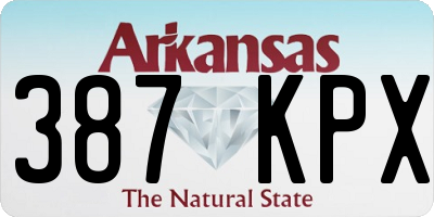 AR license plate 387KPX