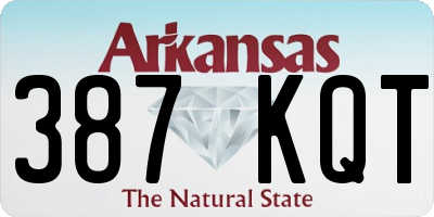 AR license plate 387KQT