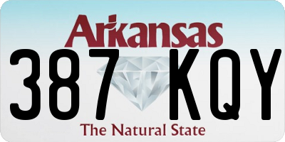AR license plate 387KQY