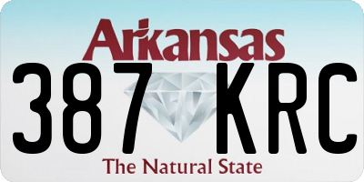 AR license plate 387KRC