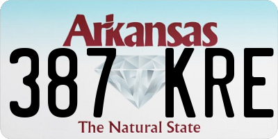 AR license plate 387KRE