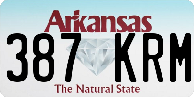 AR license plate 387KRM