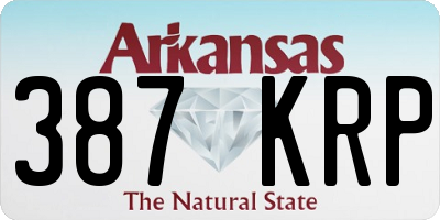 AR license plate 387KRP