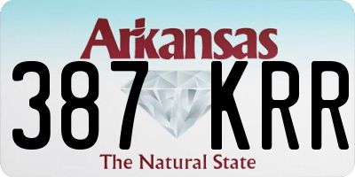AR license plate 387KRR