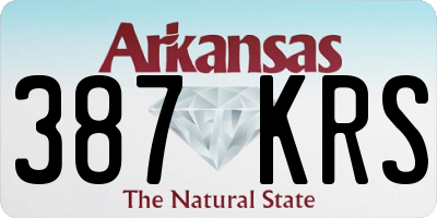 AR license plate 387KRS