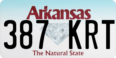AR license plate 387KRT