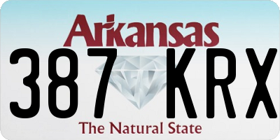 AR license plate 387KRX
