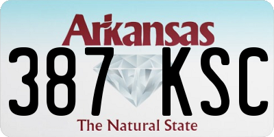 AR license plate 387KSC