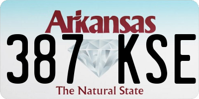 AR license plate 387KSE