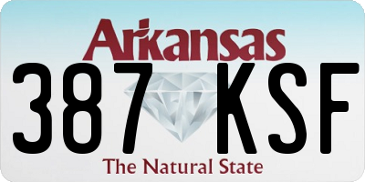 AR license plate 387KSF