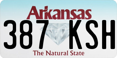 AR license plate 387KSH