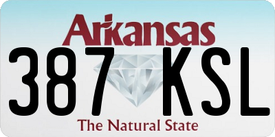 AR license plate 387KSL