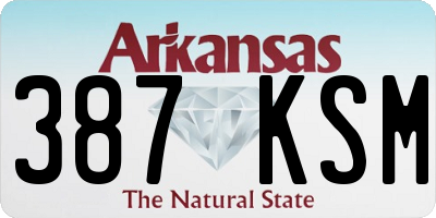 AR license plate 387KSM