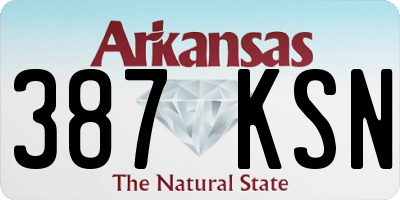 AR license plate 387KSN