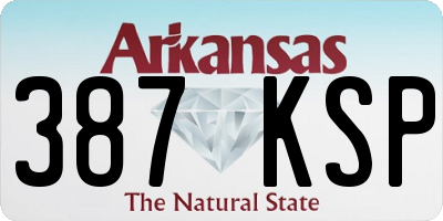 AR license plate 387KSP