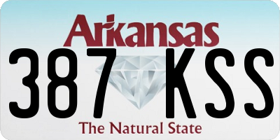 AR license plate 387KSS