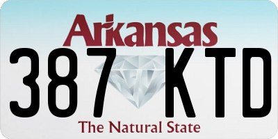 AR license plate 387KTD