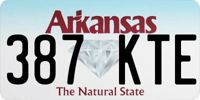 AR license plate 387KTE