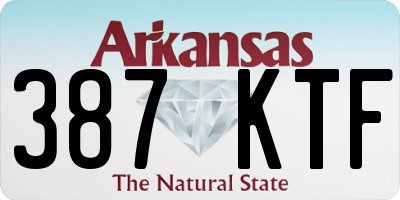 AR license plate 387KTF