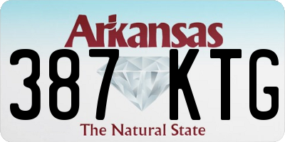 AR license plate 387KTG