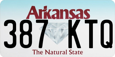 AR license plate 387KTQ