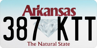 AR license plate 387KTT