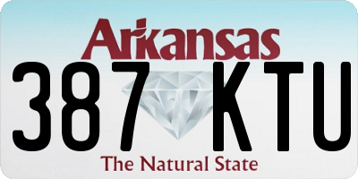 AR license plate 387KTU