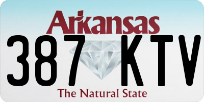 AR license plate 387KTV
